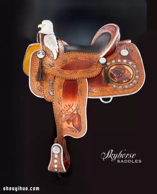 Appreciation of the leather-carved saddle artwork created by Lisa and Loren