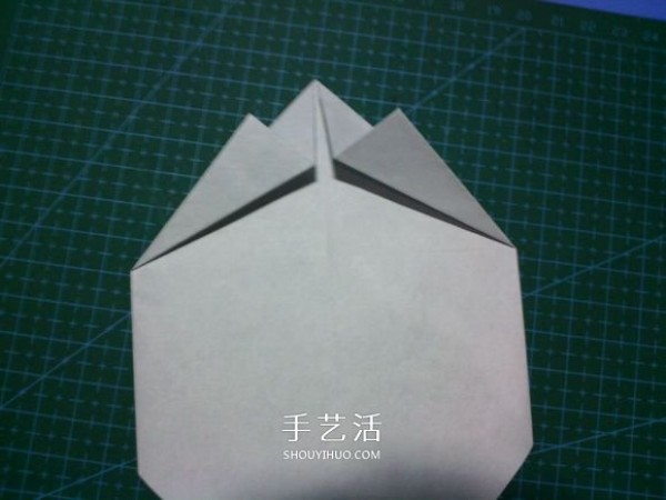 Fold a national treasure and come out! Illustration of the origami method of the cute giant panda