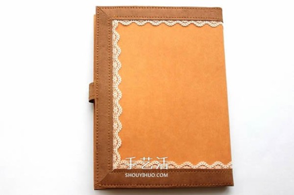 Tutorial on hand-made retro color-blocked book covers from washed kraft paper