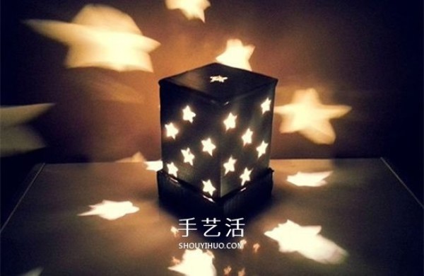 Its also easy to transform into a lantern into a beautiful star lighting out of corrugated paper