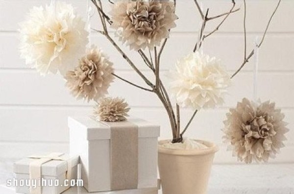 DIY Handmade Illustrated Tutorial of Elegant Large Paper Flowers