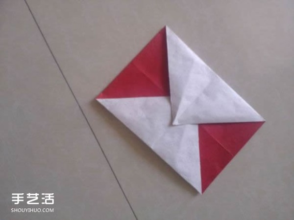 How to make a three-dimensional origami fox, a handmade fox with an origami method of the illustration