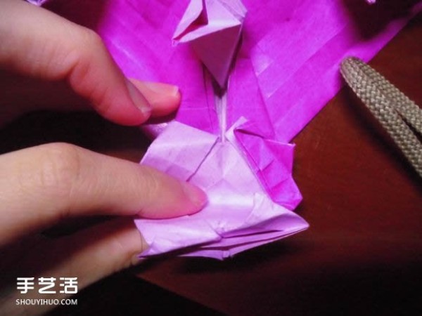 Die Lianhua Love Origami Illustration of Creative Love Origami Step by Step