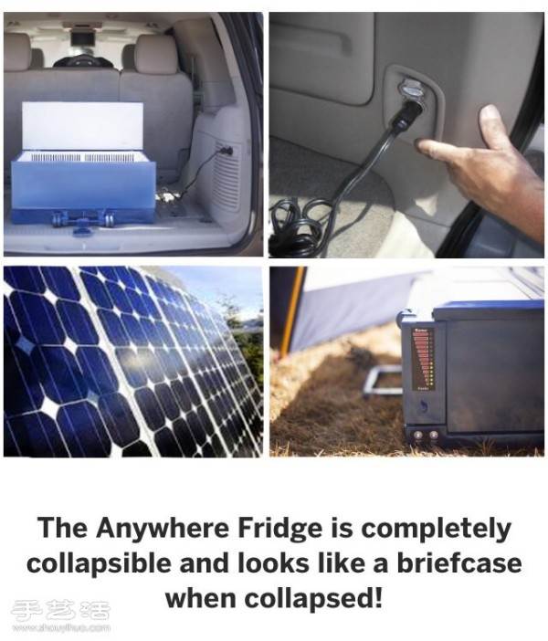 Portable Folding Solar Refrigerator Anywhere Fridge