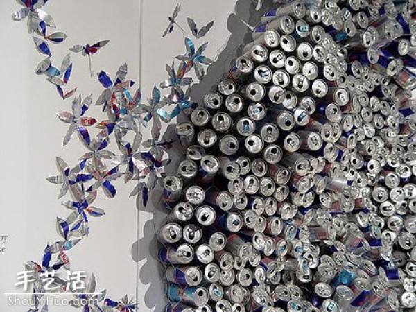 Environmentally friendly art made from cans