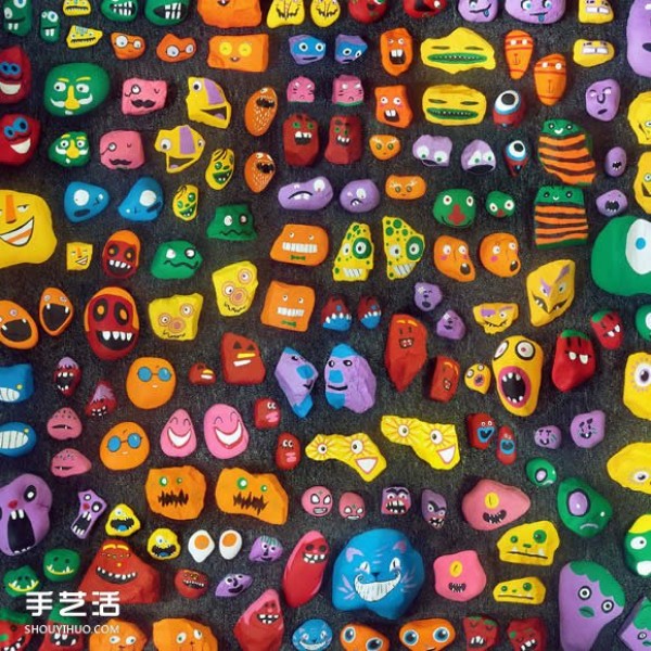 1,000 cute stone paintings painted in one year that make people want to collect them