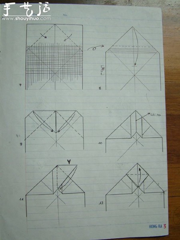 Chinese dragon origami method