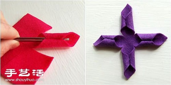 Non-woven cloth DIY cloth flower tutorial, non-woven cloth flower hand-making