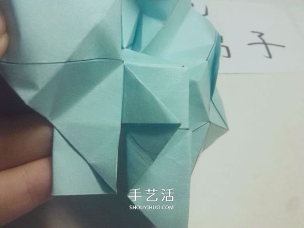 Teach you folding step by step! Detailed illustration of Kawasaki rose origami process