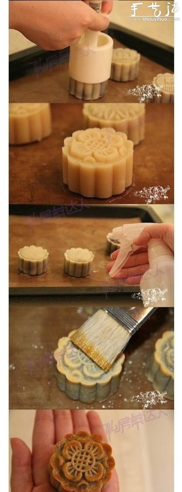 How to make Cantonese-style egg yolk mooncakes