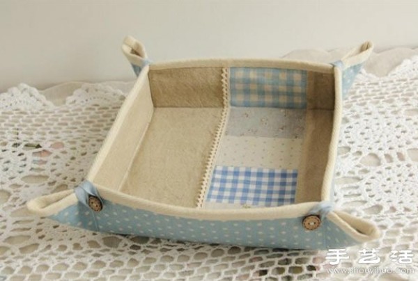 Handmade Tutorial of Small Fresh Style Fabric Storage Box