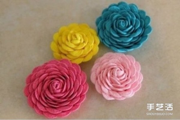 Use non-woven lace DIY to make beautiful flower hairpins and hair accessories