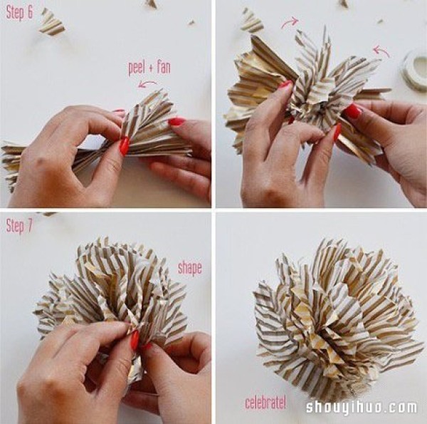 A simple origami flower making method illustrated tutorial