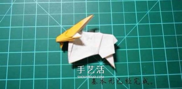 How to make a realistic goat origami with hand-made origami 3D goat illustration