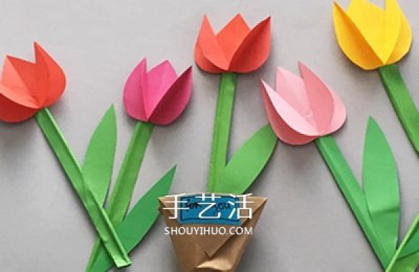 How to use cardboard to make carnations and make handmade carnation flowers for Mothers Day