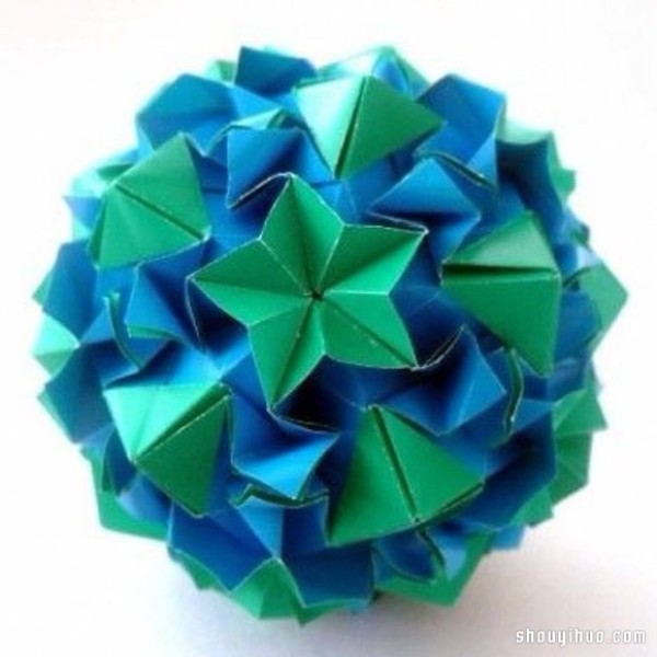 Appreciation of the beautiful handmade origami flower balls (7)