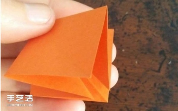 How to fold three-dimensional rhombus with diagrams and hollow three-dimensional rhombus origami tutorial