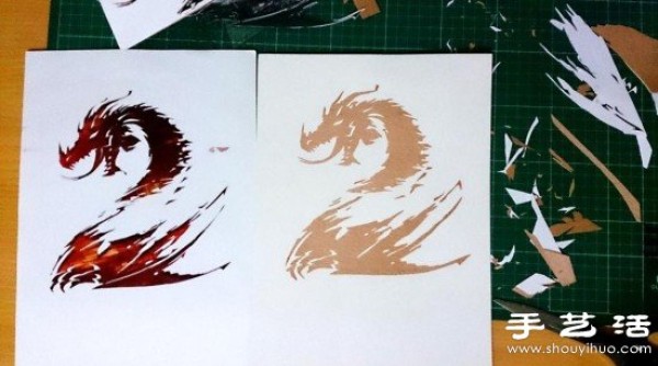 "Guild Wars 2" theme wood stickers hand-making tutorial