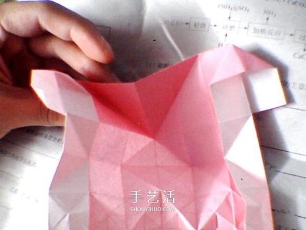 Illustrations on how to fold Valentines Day love origami with wings to make a perfect match