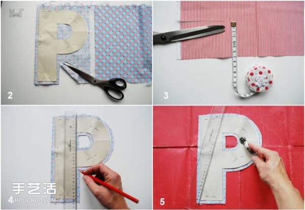 Creative alphabet pillow DIY tutorial handmade fabric English alphabet pillow