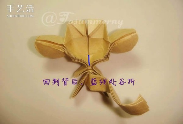 The cute version of Sun Wukongs folding method illustrates the steps for origami Sun Dasheng