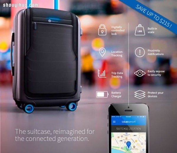 Bluesmart smart suitcase is your personal luggage butler!