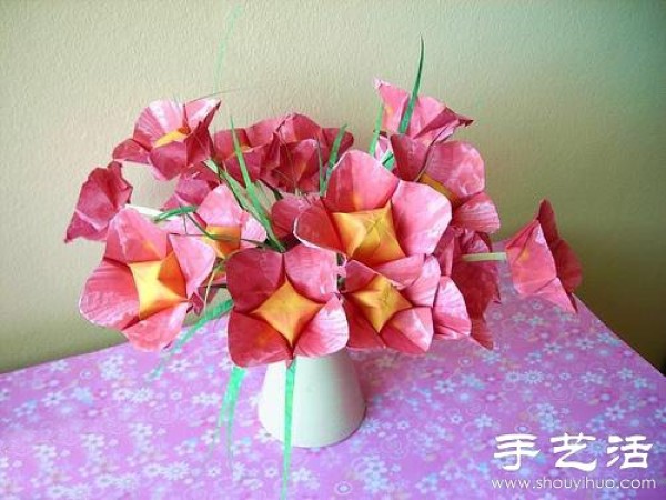 Handmade beautiful paper flower pots