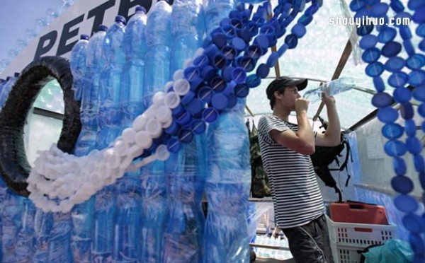 Collect 50,000 plastic bottles and DIY your dream boat! 