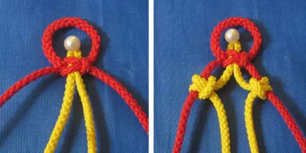 10 Rope Knitting Methods with 4 RopesIllustrated tutorial on weaving