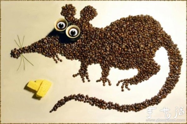 Interesting animals from creative DIY of coffee beans