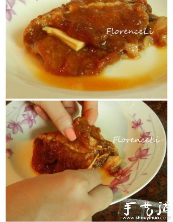 Illustration of how to make homemade cheese fried pork chops and cheese fried pork chops