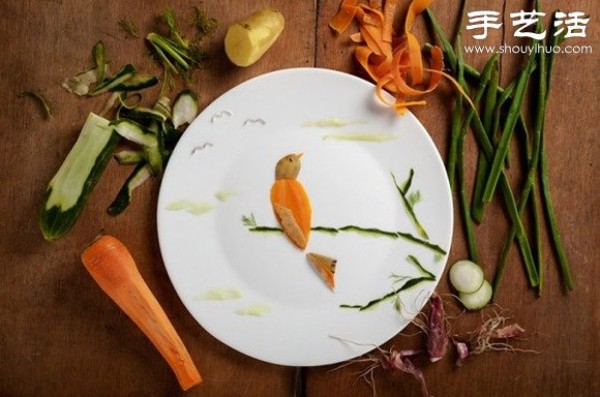 DIY Bird Theme Creative Food ArrangementDisk