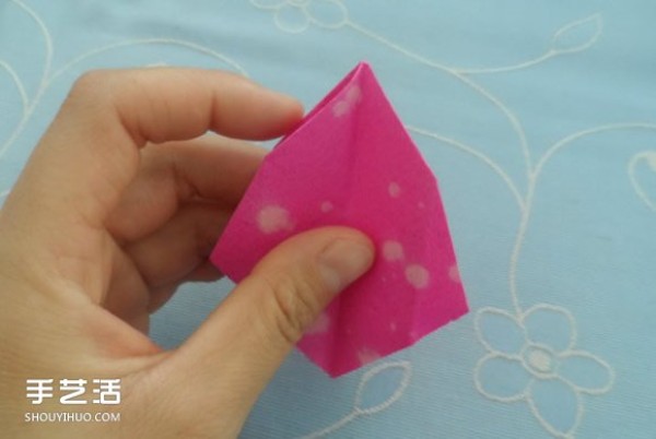 Childrens origami box tutorial, simple how to fold a paper box with illustrations