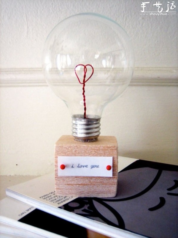 Love "Heart" Light Bulb Creative DIY Tutorial