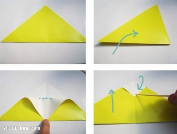 How to fold an origami star with illustrations and steps for making origami flowers by hand