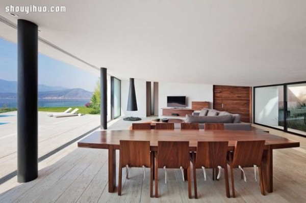 Villa decoration design on the southern coast of Spain with a panoramic view