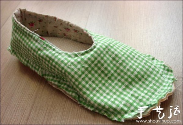 Beautiful and warm home-made cloth shoes