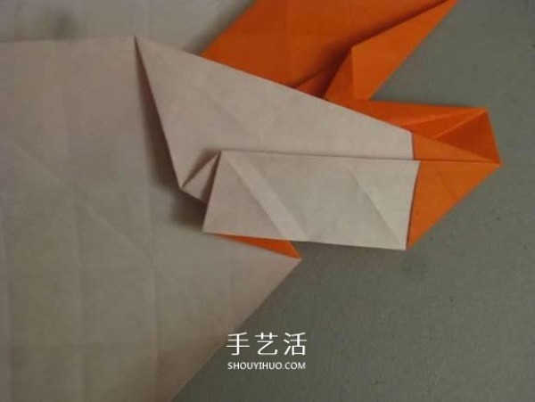 Origami illustration of three-dimensional jack-o