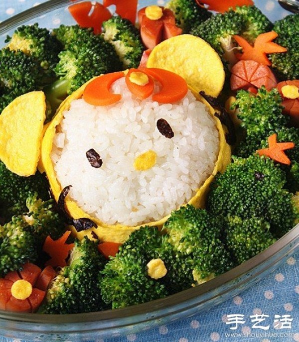 DIY cute Hello Kitty bento plating tutorial