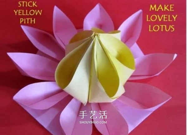 How to fold handmade crabapple flowers and illustrate the steps of origami crabapple flowers