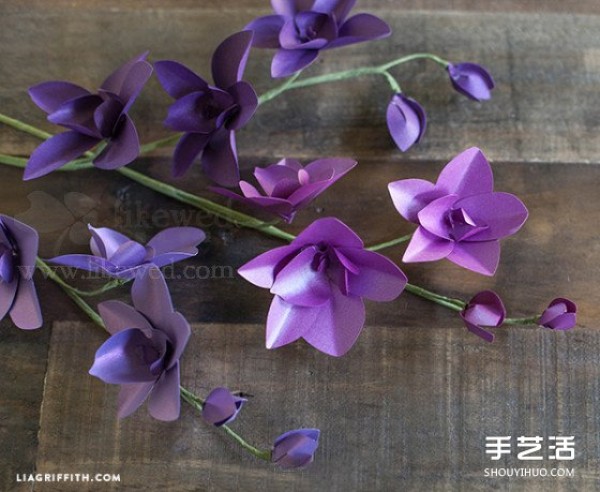 How to make a beautiful orchid, illustrated with step-by-step origami origami