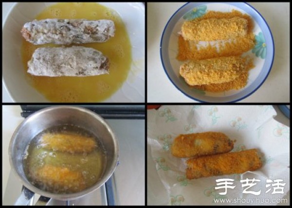 How to make "Golden Chicken Rolls" with great wealth