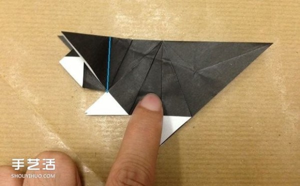 Small animal origami step-by-step diagram, using paper to fold small animals, illustrated method