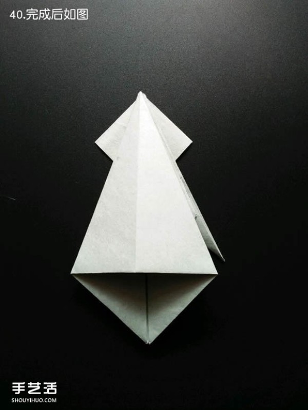 Super complex origami shark illustration, detailed steps for folding a three-dimensional shark