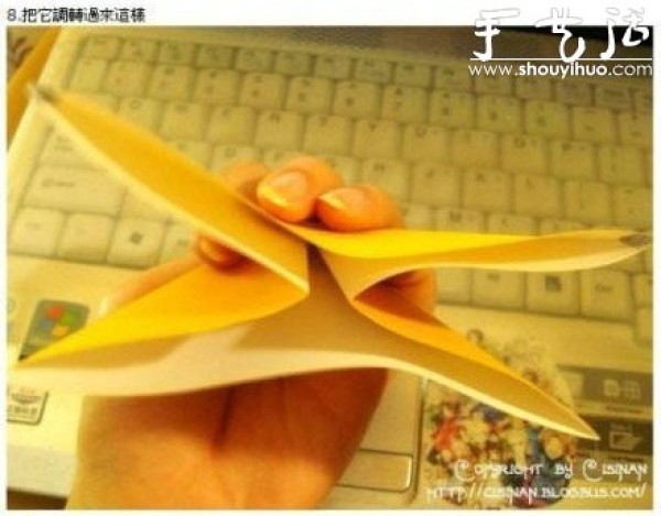 Tutorial on hand-made origami cute Pikachu