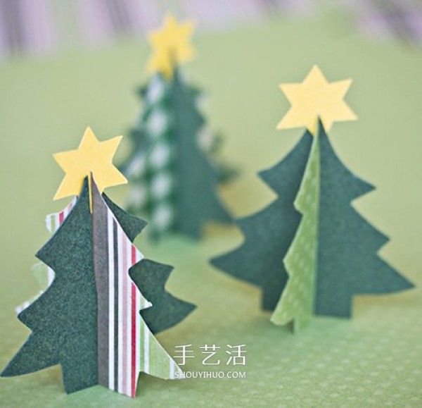 10 Beautiful Handmade Christmas Tree Pictures Made of Paper