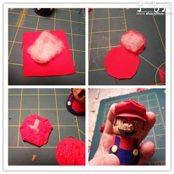 Tutorial on DIY Mario with red wine cork