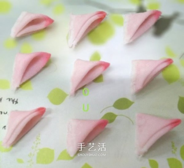 Non-woven fabrics to make lotus hairpins, illustrations of handmade fabric lotus hair ornaments DIY