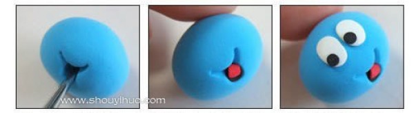 Polymer clay handmade cute Smurfs