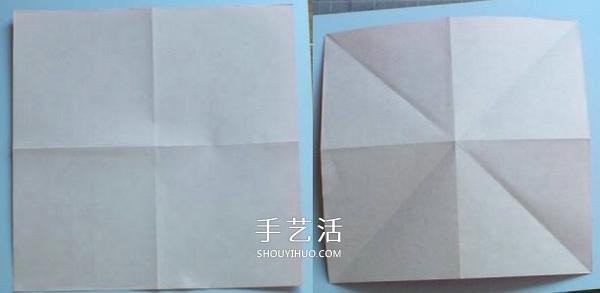 Handmade origami bow step by step chart and simple bow folding method